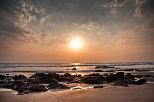 Ashwem beach speed boat